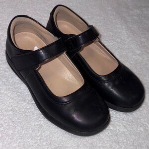Stelle black Mary Jane uniform shoe flat black girls 12